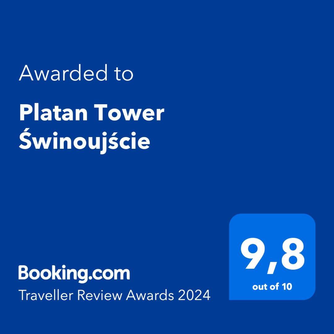 Golden Hour Apartments - Platan Tower Świnoujście Exteriör bild