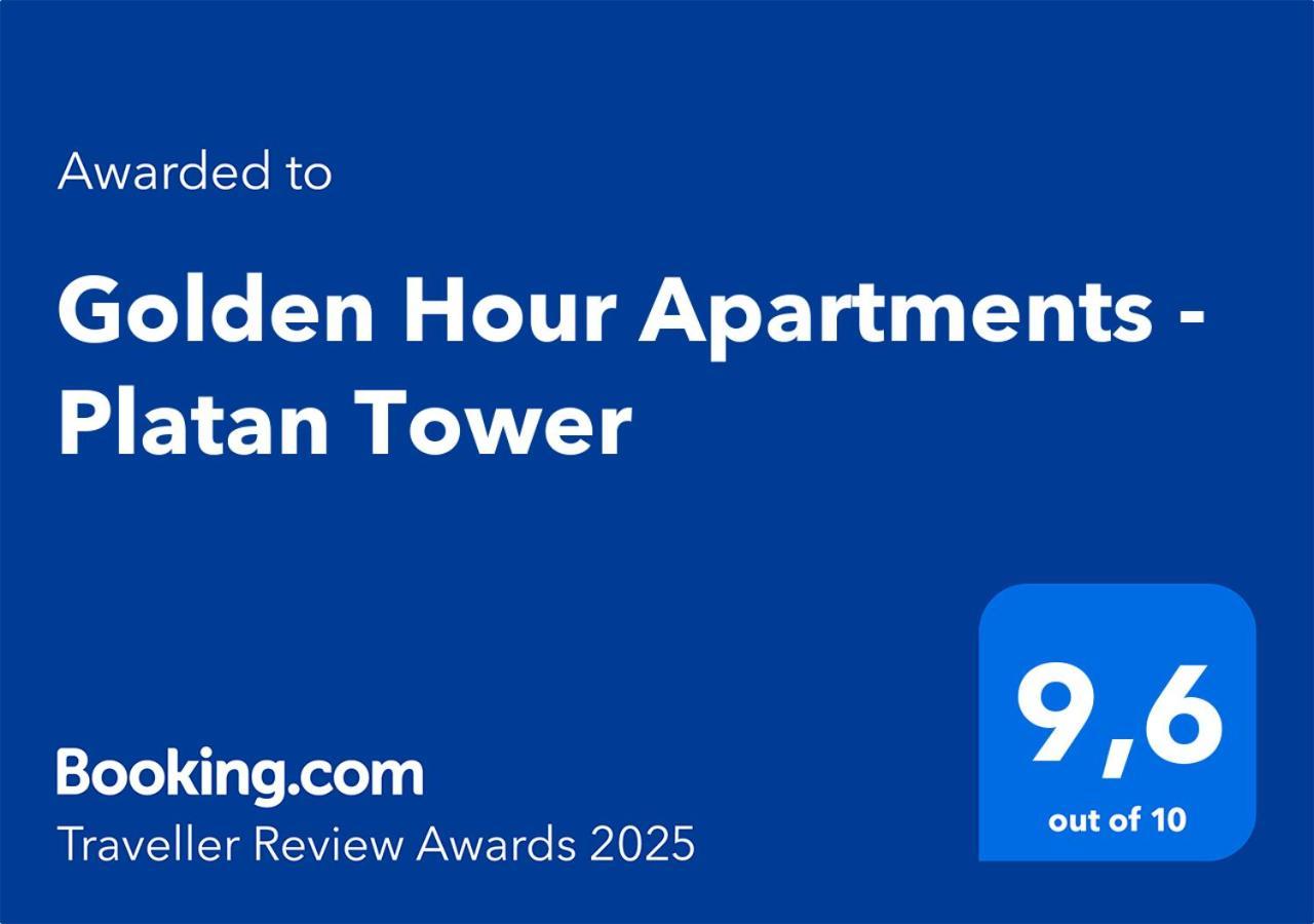 Golden Hour Apartments - Platan Tower Świnoujście Exteriör bild